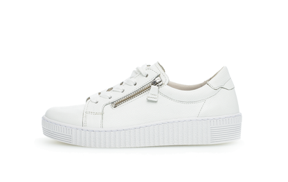 Gabor 83.334.21 White F Fit Sneakers with Zip