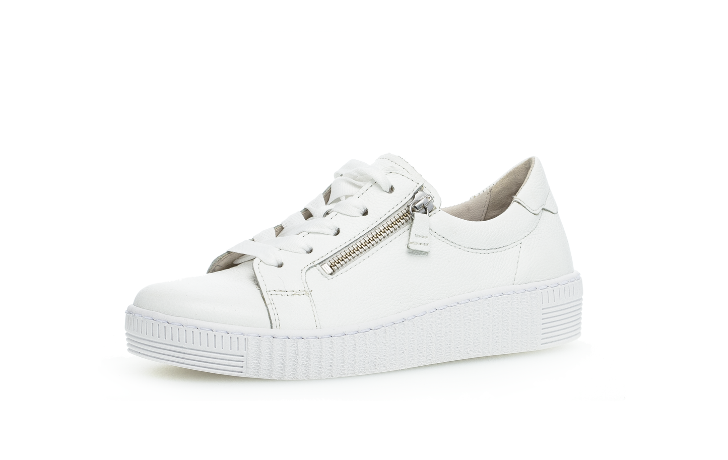 Gabor 83.334.21 White F Fit Sneakers with Zip
