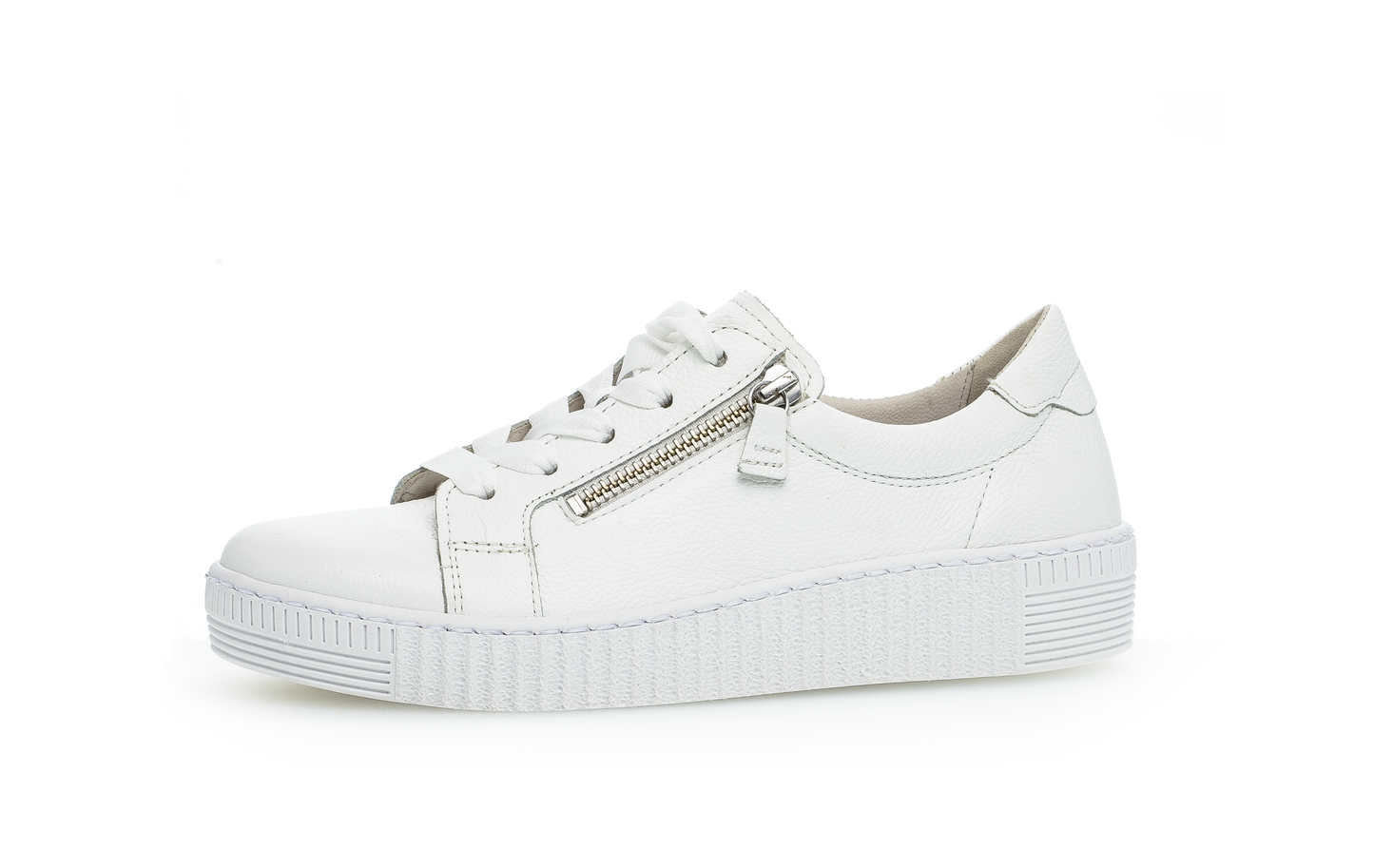 Gabor 83.334.21 White F Fit Sneakers with Zip