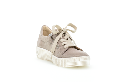 Gabor 83.334.60 Beige Sparkle Metallic F Fit Sneakers with Zip