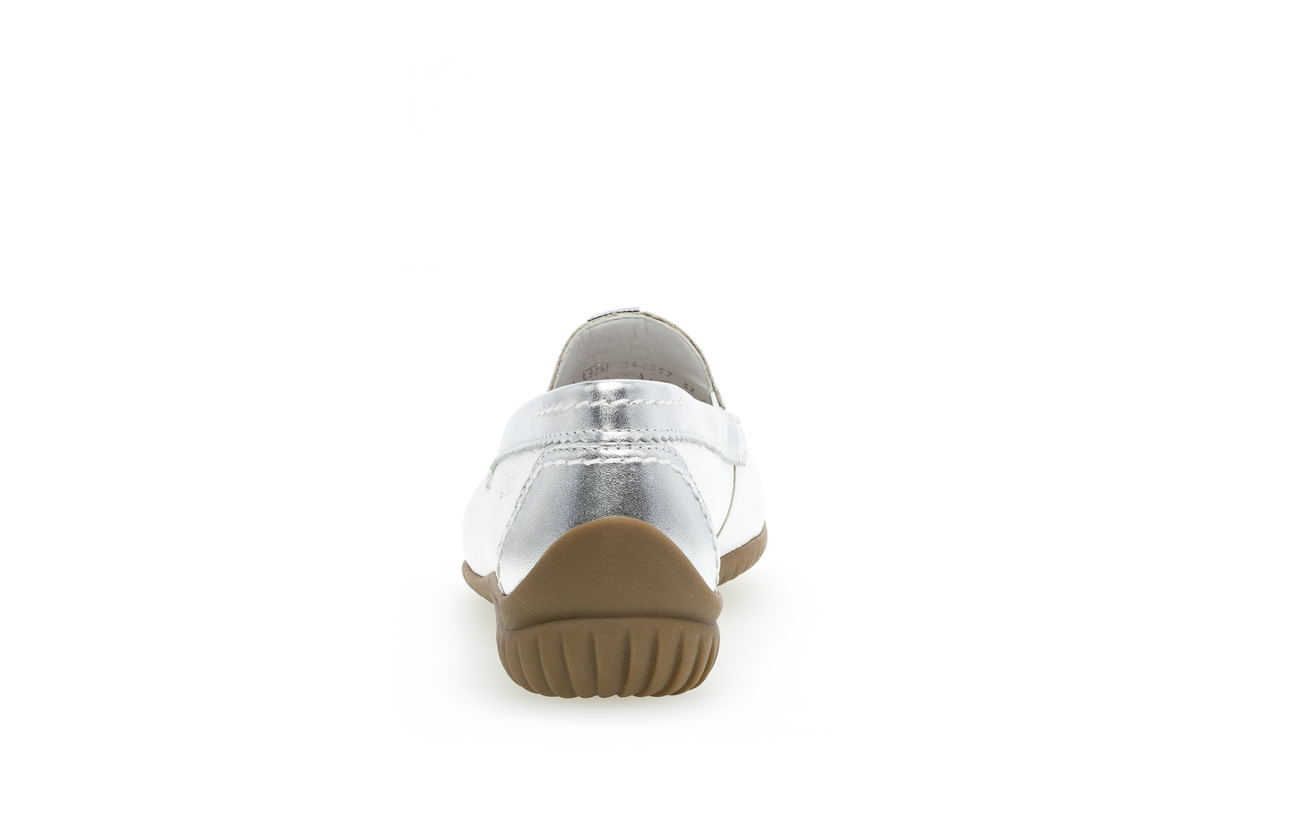 Gabor 86.090.50 Comfort White & Silver Moccasin Slip On Shoes