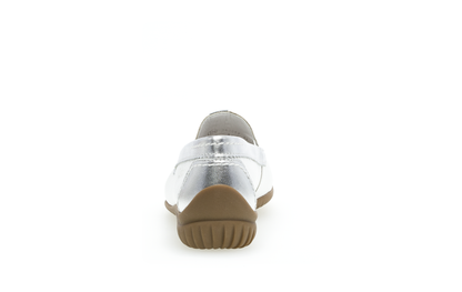 Gabor 86.090.50 Comfort White & Silver Moccasin Slip On Shoes