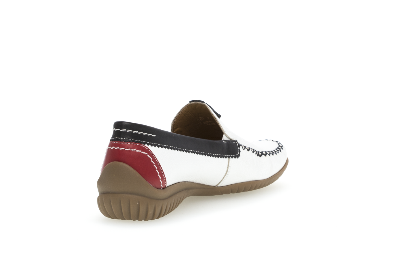 Gabor Comfort 86.090.69 White Multi G Fit Moccasin Slip On Shoes