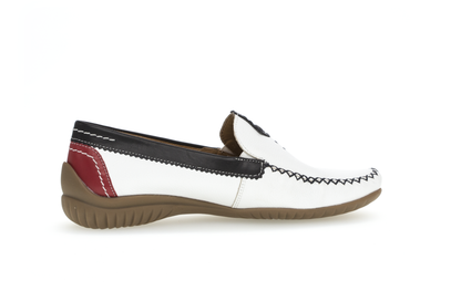 Gabor Comfort 86.090.69 White Multi G Fit Moccasin Slip On Shoes