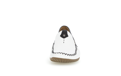 Gabor Comfort 86.090.69 White Multi G Fit Moccasin Slip On Shoes