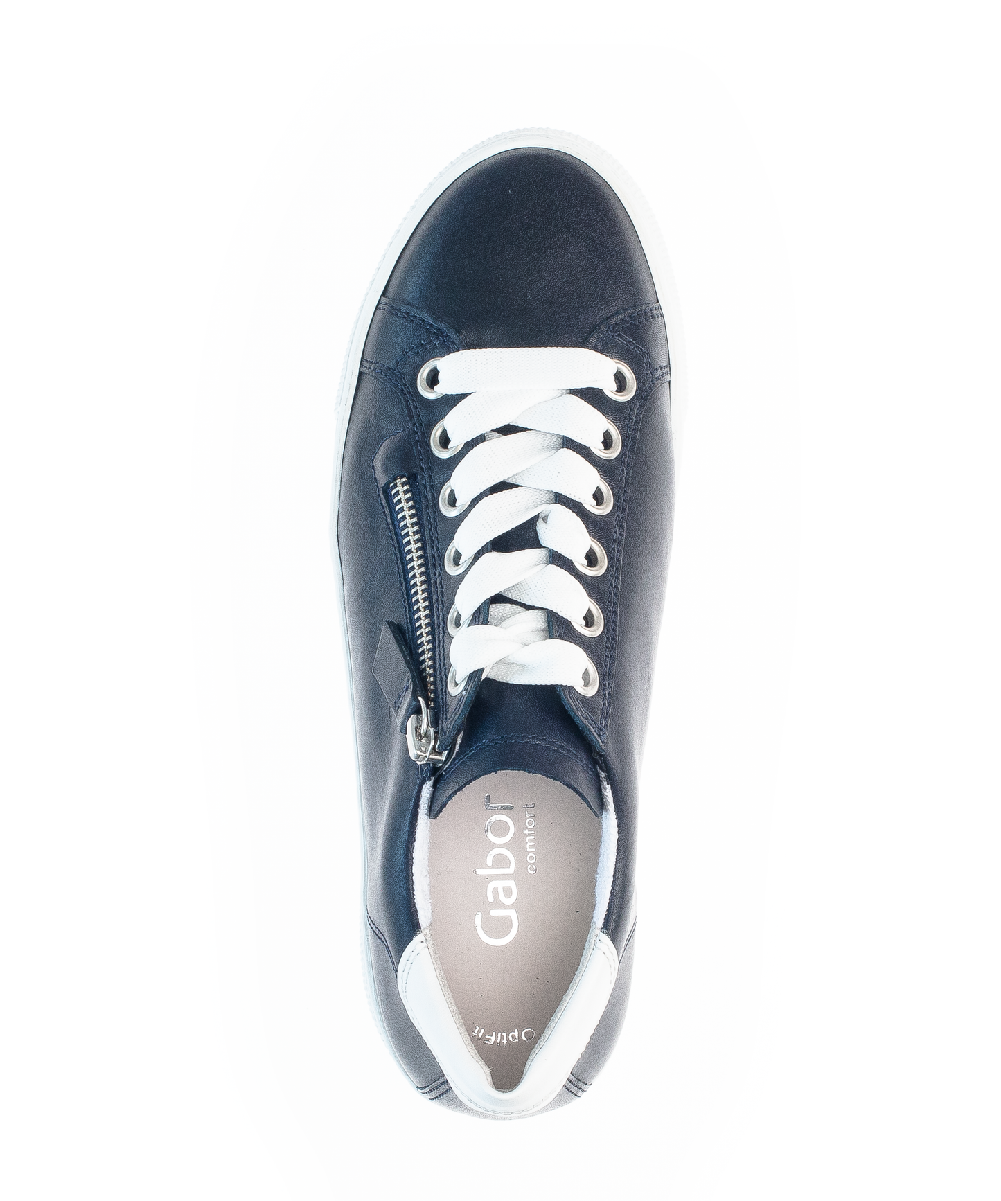 Gabor Comfort 86.465.66 Navy Blue & White Sneakers with Zip