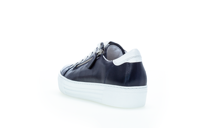 Gabor Comfort 86.465.66 Navy Blue & White Sneakers with Zip