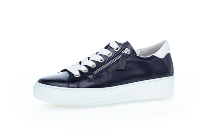 Gabor Comfort 86.465.66 Navy Blue & White Sneakers with Zip