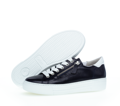 Gabor Comfort 86.465.66 Navy Blue & White Sneakers with Zip