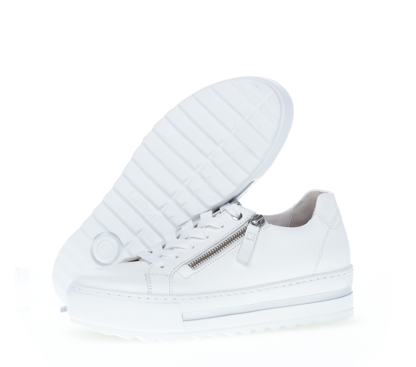 Gabor Comfort 86.498.50 White Sneakers with Zip