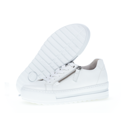Gabor Comfort 86.498.50 White Sneakers with Zip