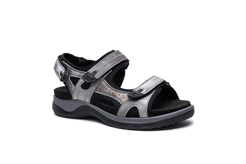 G Comfort 9051-1 Grey Green Combi Velcro Trekking Sandals