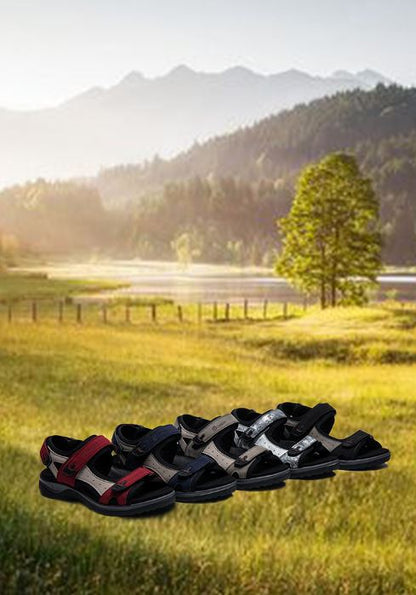 G Comfort 9051-1 Grey Green Combi Velcro Trekking Sandals