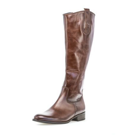 Gabor 91.649.24 Medium Leg Shaft Chestnut Brown Knee High Boots