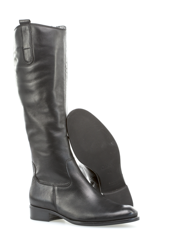 Gabor 91.649.27 Black Knee High Boots - Medium Shaft Width