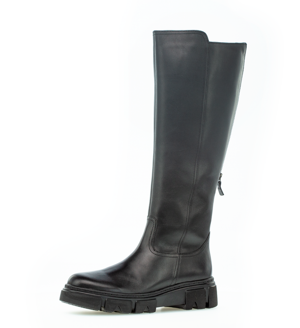 Gabor 91.739.27 Black Knee High Boots