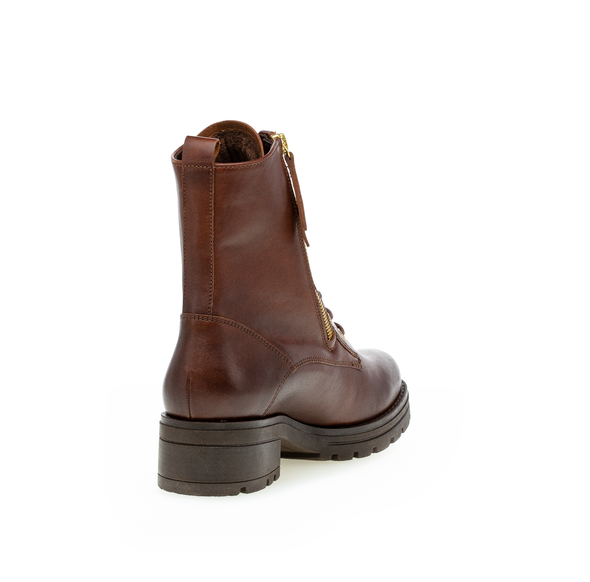 Gabor 92.785.55 Comfort Brown & 2 Gold Zip Boots