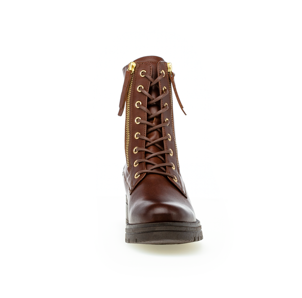 Gabor 92.785.55 Comfort Brown & 2 Gold Zip Boots