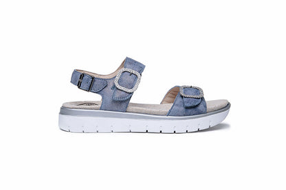 G Comfort 929-16 Jeans Coral Blue Diamond Sandals
