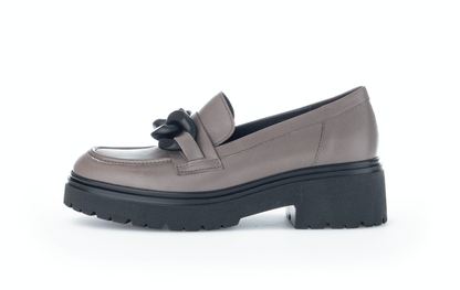 Gabor 95.230.28 Dark Taupe Slip On Moccasins