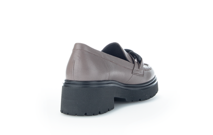 Gabor 95.230.28 Dark Taupe Slip On Moccasins