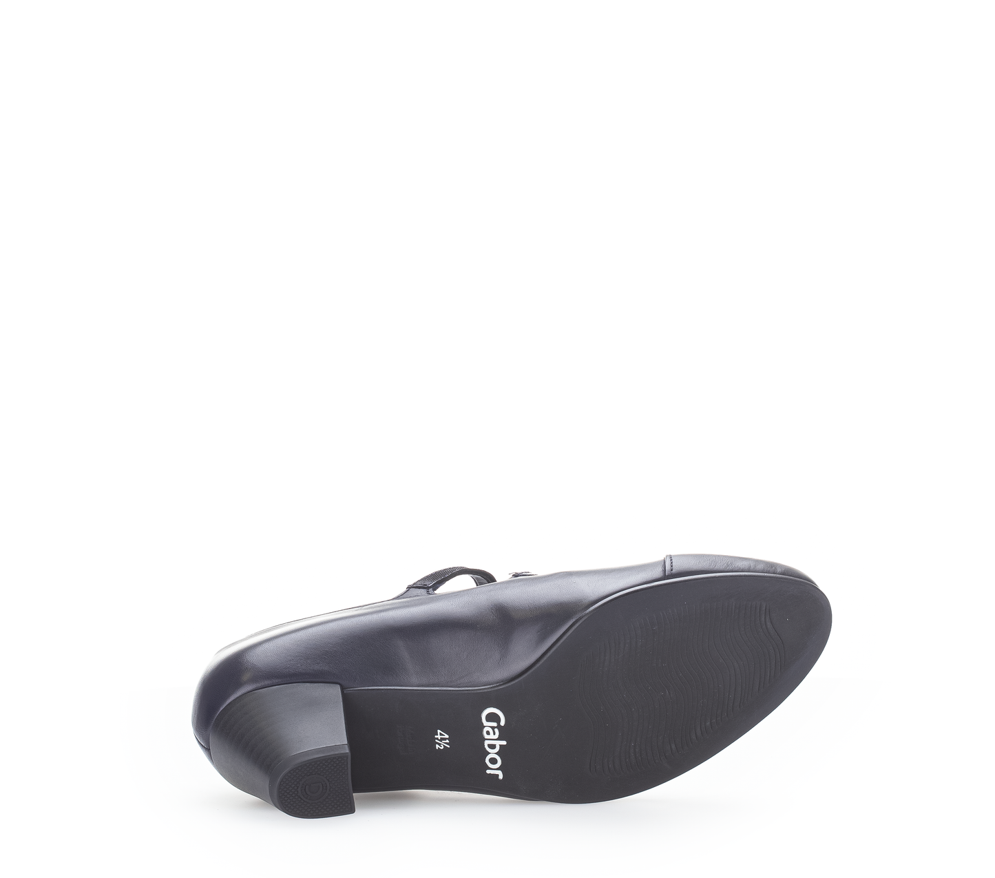 Gabor 96.146.66 Navy Blue H Fit Low Heels with Straps