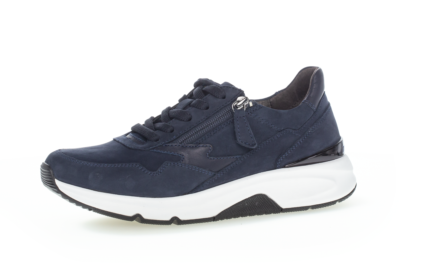 Gabor 96.898.46 Rollingsoft Blue/Navy Blue Sneakers with Zip
