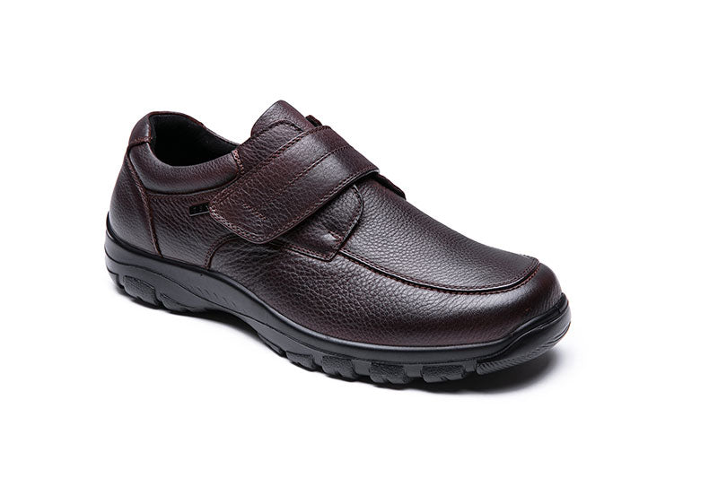 G Comfort A-7823 Dark Brown Velcro Casual Shoes
