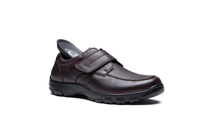 G Comfort A-7823 Dark Brown Velcro Casual Shoes