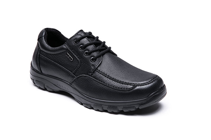 G Comfort A-7825 Black Tex Lace Up Shoes