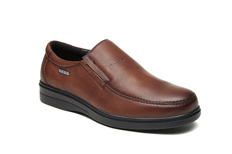 G Comfort A-905/A-905C Cognac Tan Soft Nappa Slip On Shoes