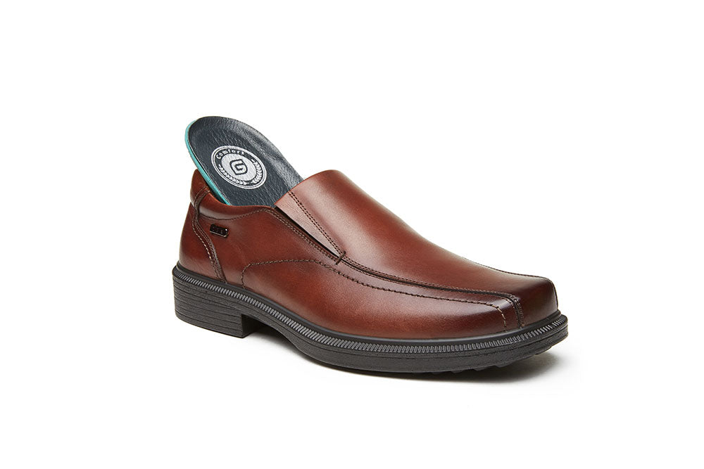 G Comfort A-998/A-998C Cognac Tan Tex Slip On Shoes