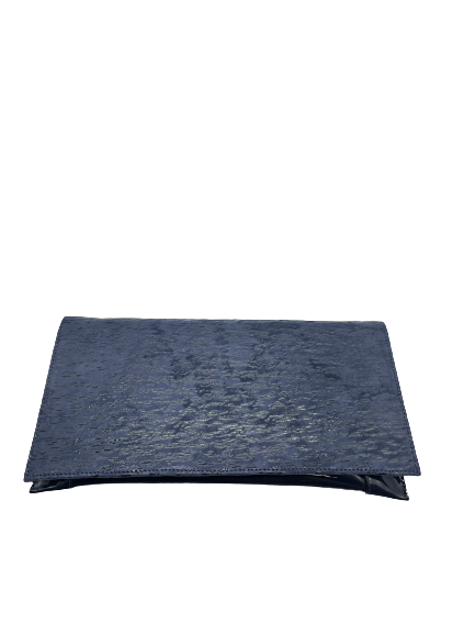 Bioeco by Arka B0002 1628+0006 Navy Leather Dressy Formal Clutch  Bag