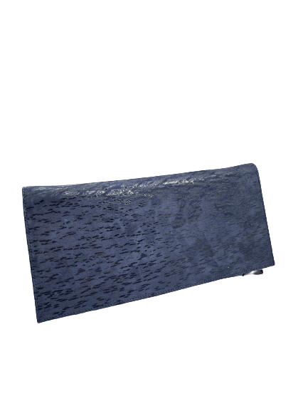 Bioeco by Arka B0002 1628+0006 Navy Leather Dressy Formal Clutch  Bag