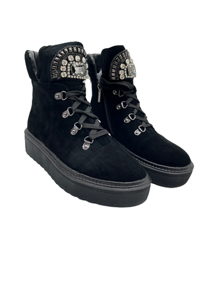 Loretta Vitale 82026-B21-2 Black Lace Boots