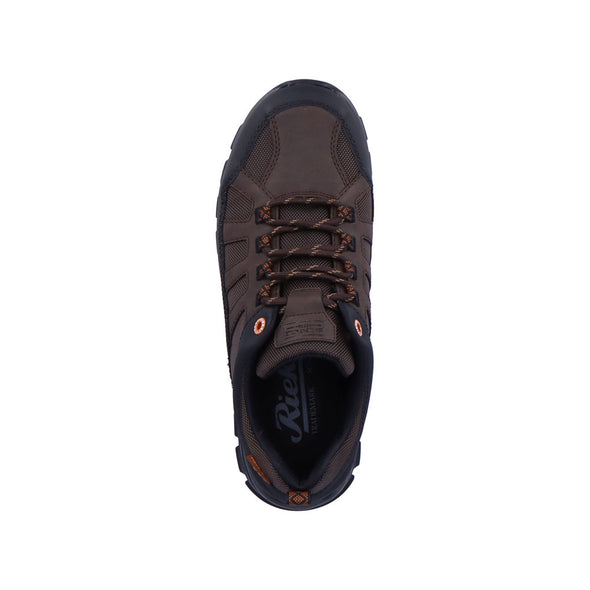 Rieker B6810-25 Tex Brown & Black Lace Sneakers