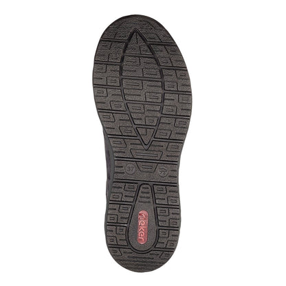 Rieker TEX B7654-02 Navy G 1/2 Fit Nubuck Casual Slip On Shoes