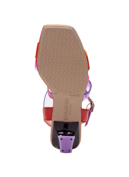 Hispanitas CHV232635 Papaya Pink, Purple & Orange Strappy Sandals
