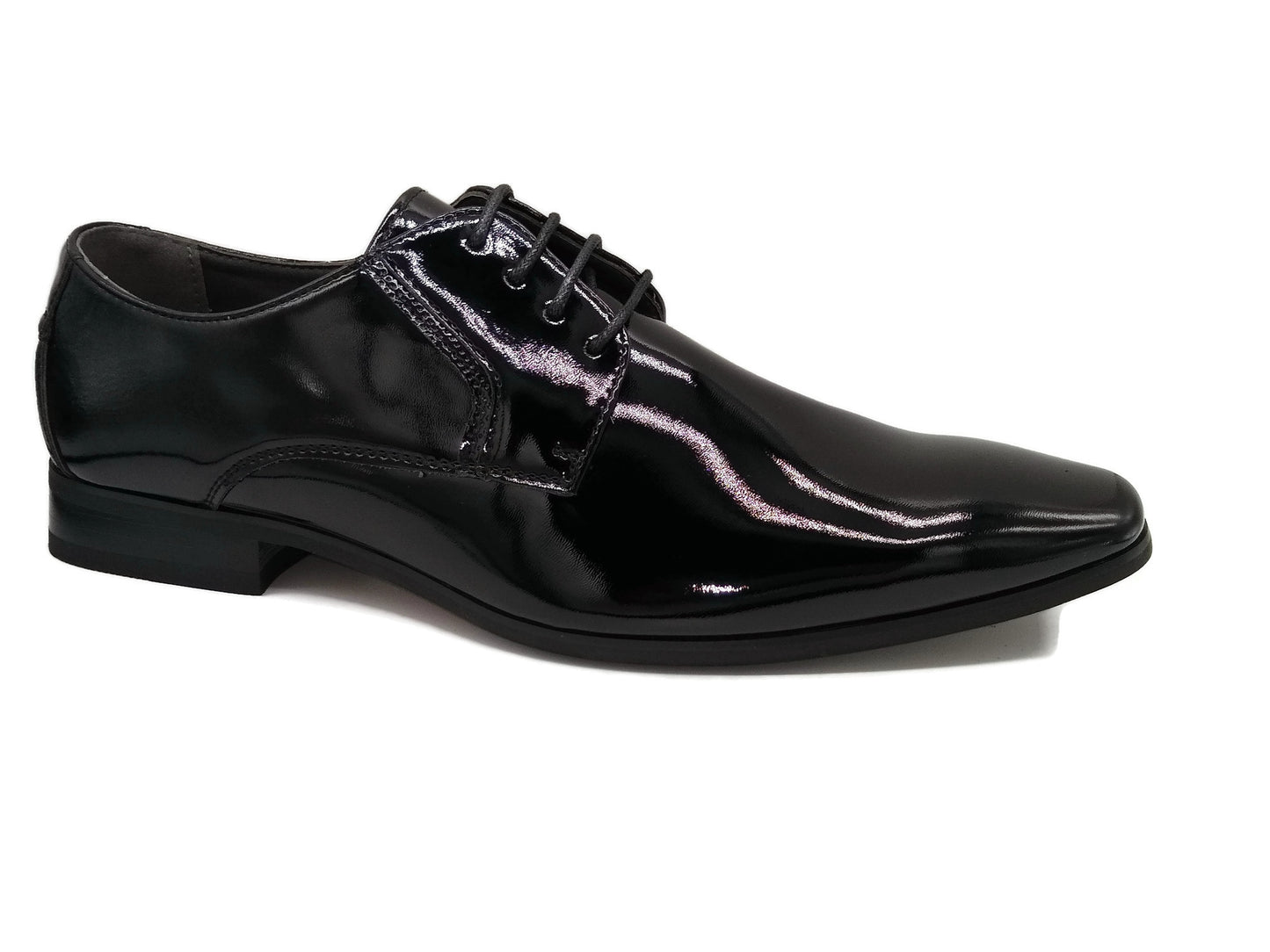 Marcozzi of Venice Brussels Black Patent Lace Formal Shoes