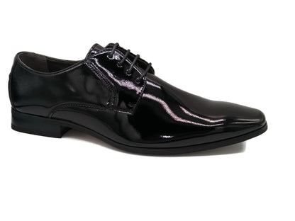 Marcozzi of Venice Brussels Black Patent Lace Formal Shoes