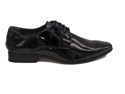 Marcozzi of Venice Brussels Black Patent Lace Formal Shoes