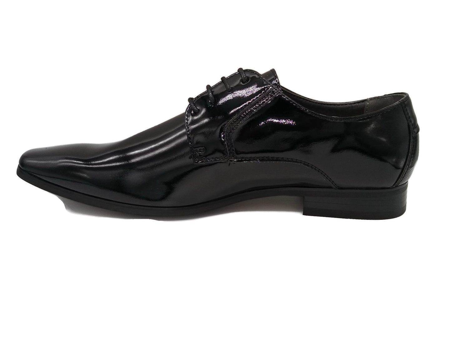 Marcozzi of Venice Brussels Black Patent Lace Formal Shoes