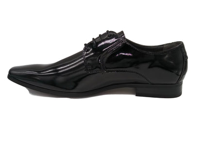 Marcozzi of Venice Brussels Black Patent Lace Formal Shoes