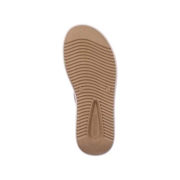 Remonte D0L54-60 Beige Velcro Sandals with Slingback Strap