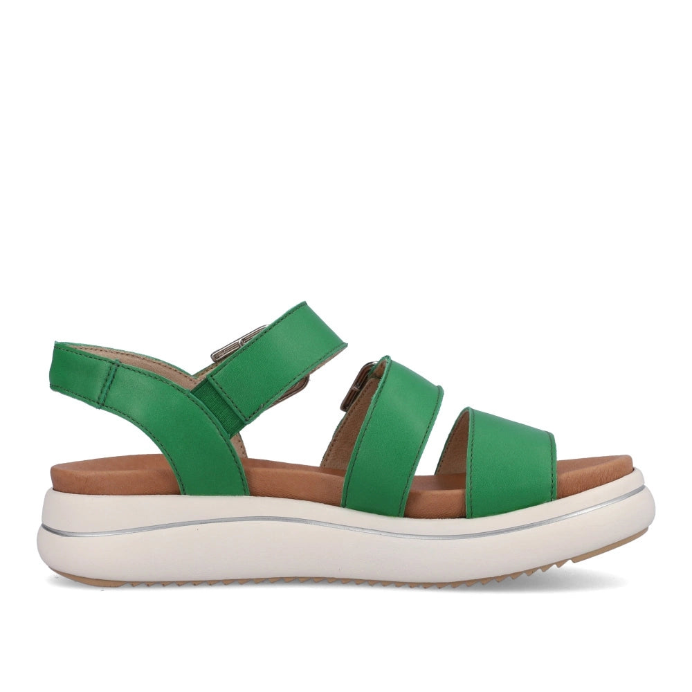 Remonte D0L50-52 Green Strappy Sandals with Slingback Strap