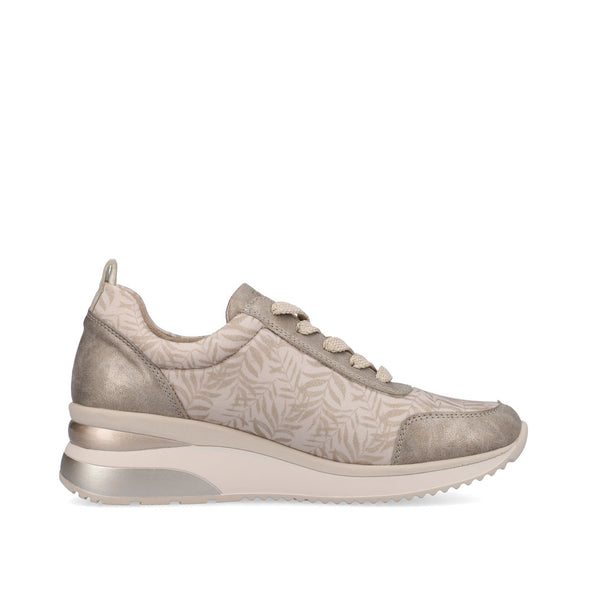 Remonte D2401-60 Beige Combi Sneakers with Zip