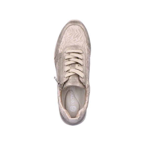 Remonte D2401-60 Beige Combi Sneakers with Zip