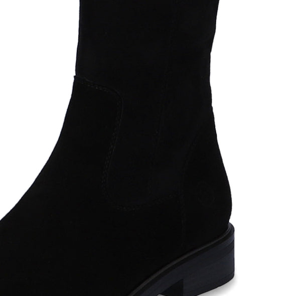 Remonte D8387-02 Tex Black Knee High Boots with Adjustable Vario Shaft