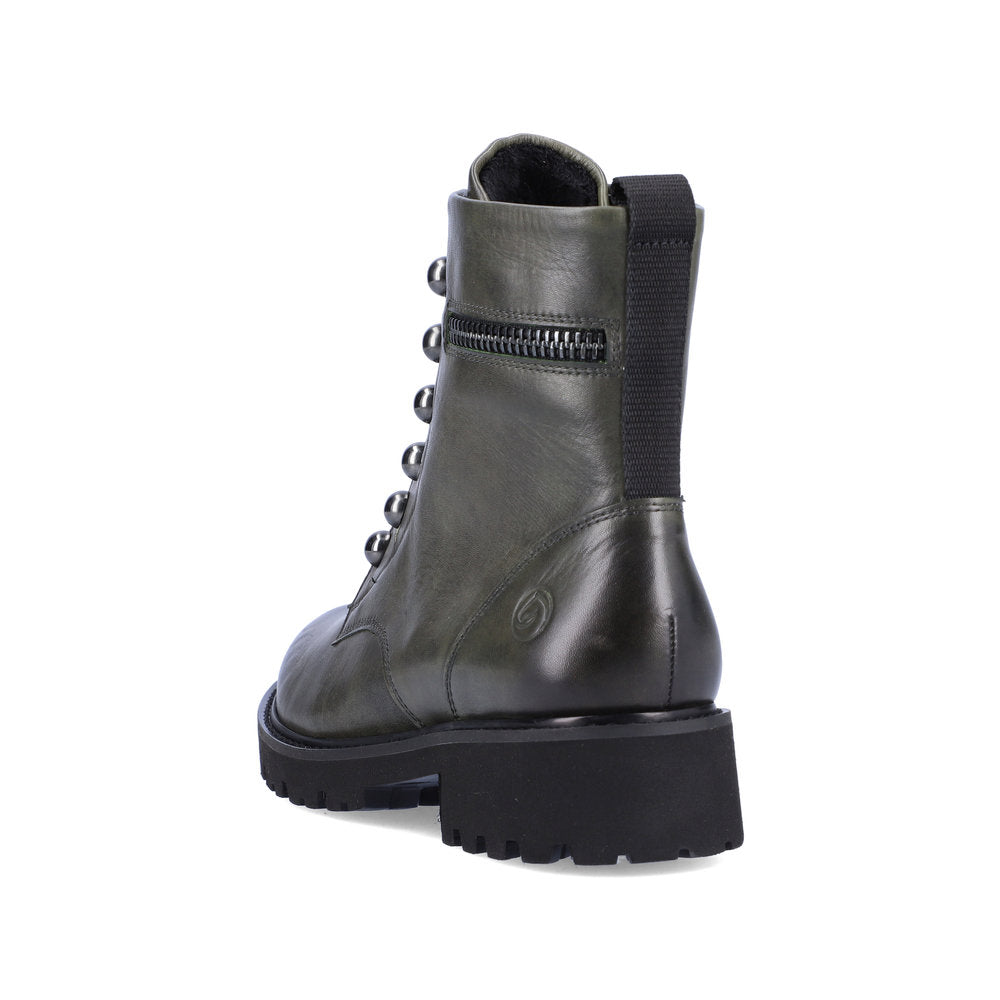 Remonte D8670-52 Green Boots with Chain Detailing