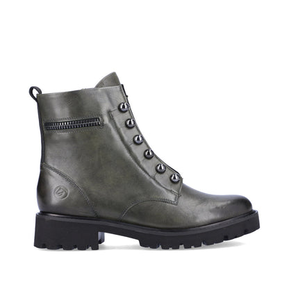 Remonte D8670-52 Green Boots with Chain Detailing